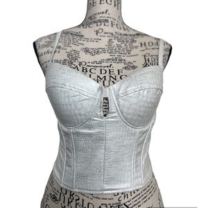 Say What ? White leather top